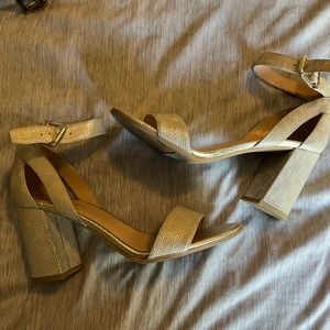Franco sarto gold heels